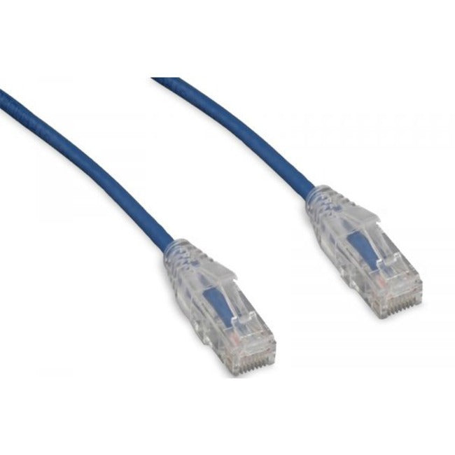 8FT CAT6 BLUE SLIM 28AWG CLEAR