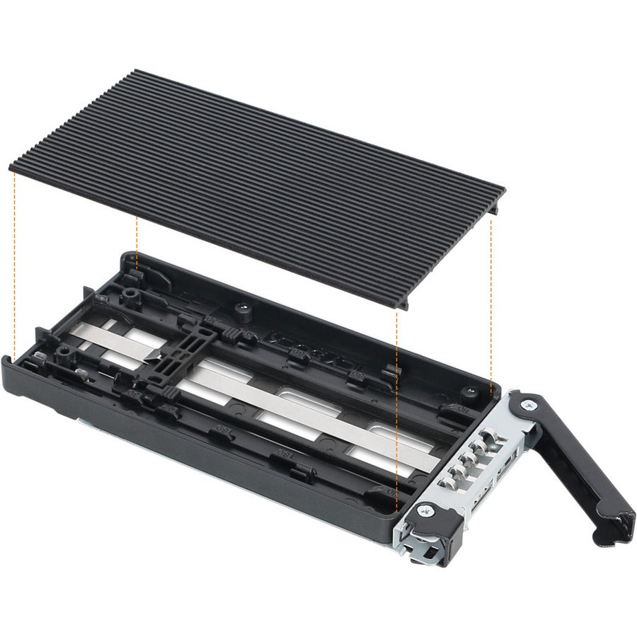 Icy Dock MB833M2K-B Drive Enclosure for 3.5" M.2, PCI Express NVMe - Mini-SAS HD Host Interface Internal - Black