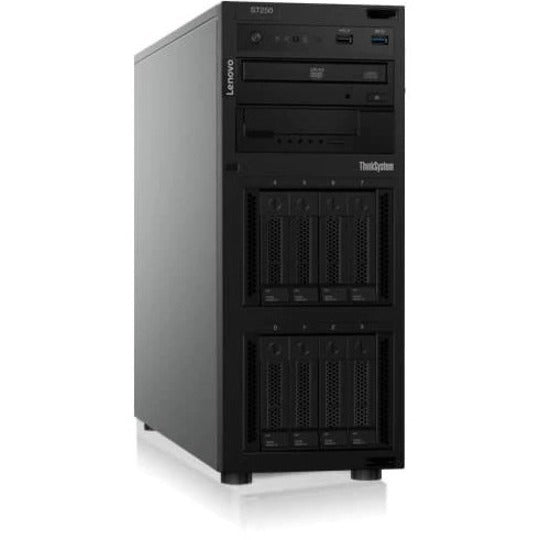 Lenovo ThinkSystem ST250 7Y45A04GNA 4U Tower Server - 1 Xeon E-2288G 3.70 GHz - 16 GB RAM - Serial ATA/600, 12Gb/s SAS Controller