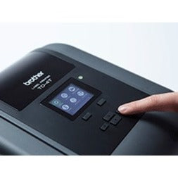 Brother TD-4650TNWB Desktop Direct Thermal/Thermal Transfer Printer - Monochrome - Label Print - USB - Serial - Bluetooth - Wireless LAN