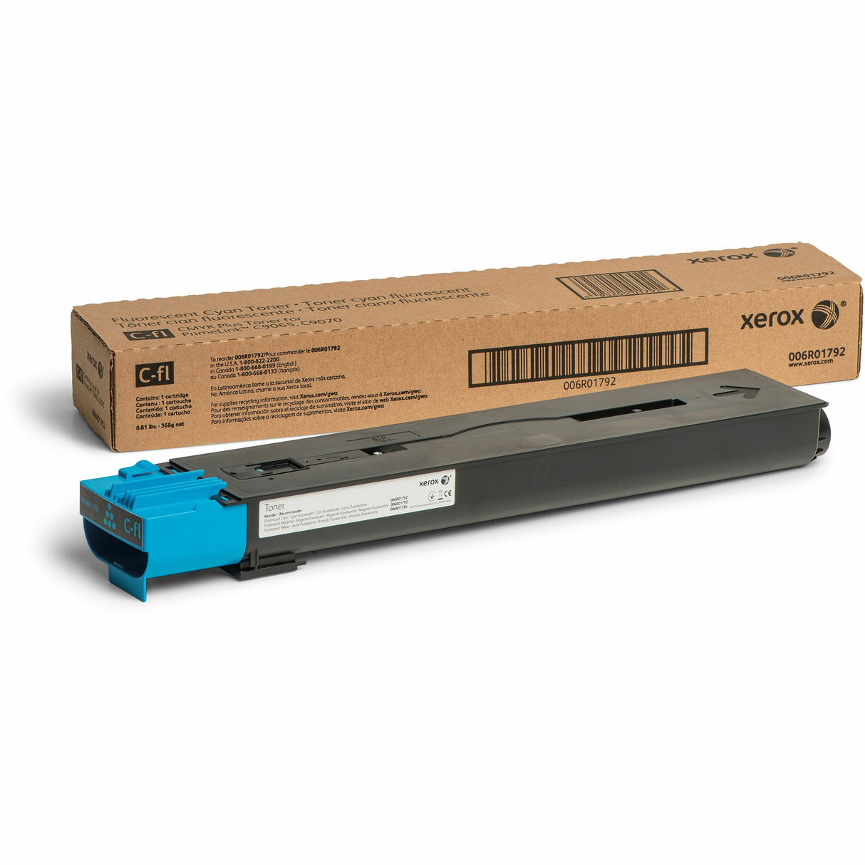 Xerox Genuine Xerox® PrimeLink® C9065/C9070 Color Printer Fluorescent Cyan Toner Cartridge