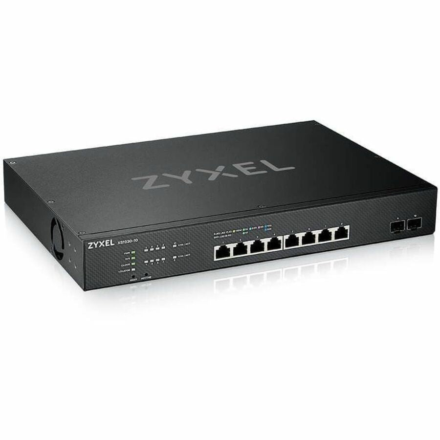 ZYXEL XS1930-10 8-Port 10G Multi-Gigabit L3 Smart Nebula Cloud Managed Switch with 2 10G SFP+ Uplinks