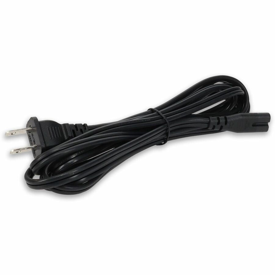 AddOn 10ft NEMA 1-15P Male to C7 Female 18AWG 100-250V at 10A Black Power Cable