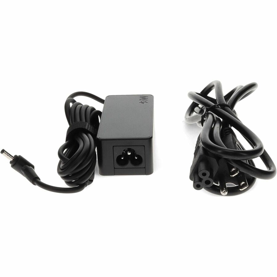 AddOn Lenovo® GX20L23044 Compatible 45W 20V at 2.25A Black 4.0 mm x 1.7 mm Laptop Power Adapter and Cable
