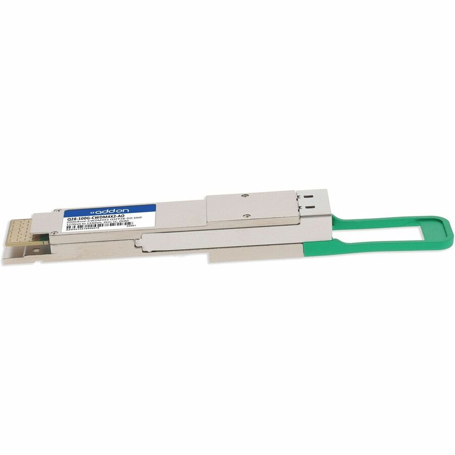 AddOn MSA and TAA 2x100GBase-CWDM4 QSFP28-DD Transceiver (SMF, 1270nm to 1330nm, 2km, CS, DOM)