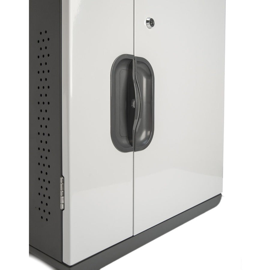 Rocstor Volt CW12 Slim Wall Mount Charing Station - Up to 12 Device - Intelligent Power A/C Charging Cabinet for iPad®, MacBook® Air, MacBook® Pro, Samsung® Galaxy®, Chromebook®, Tablets and Notebook up to 13.3" Display - Overall S