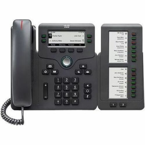 Cisco 6821 IP Phone - Corded - Corded - Wall Mountable