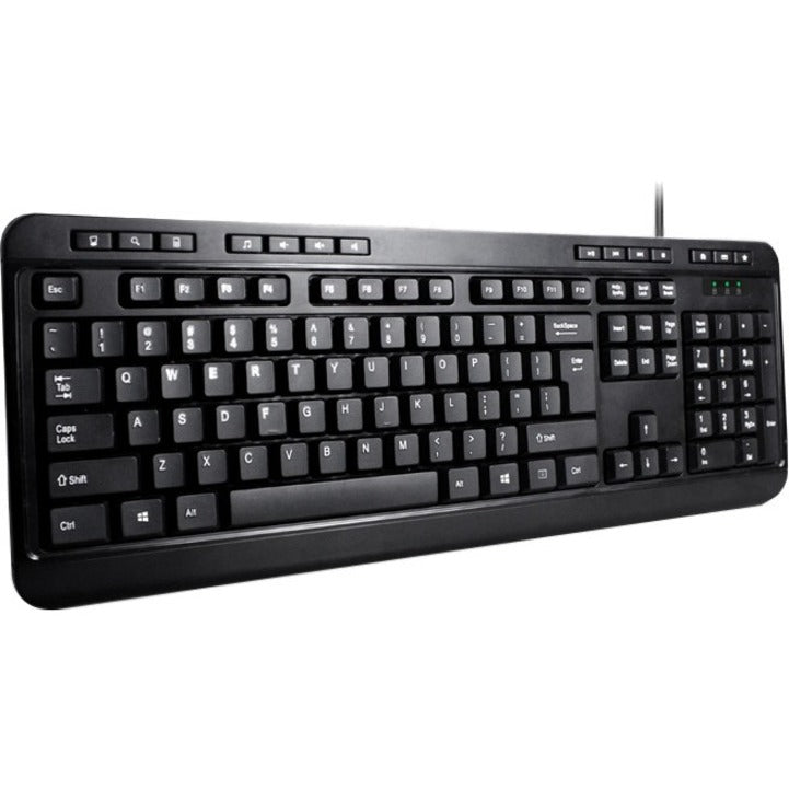 Adesso Antimicrobial Multimedia Desktop Keyboard and Mouse Combo