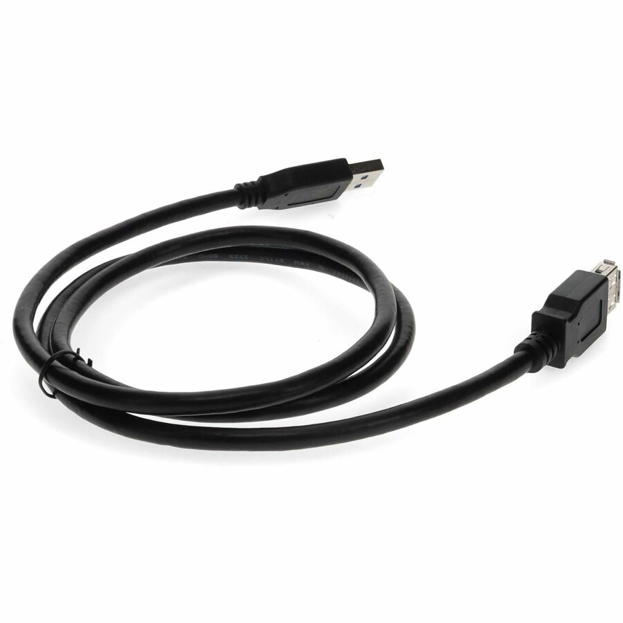 6ft (2m) USB-A 3.0 Male to USB-A 3.0 Female Black Extension Cable