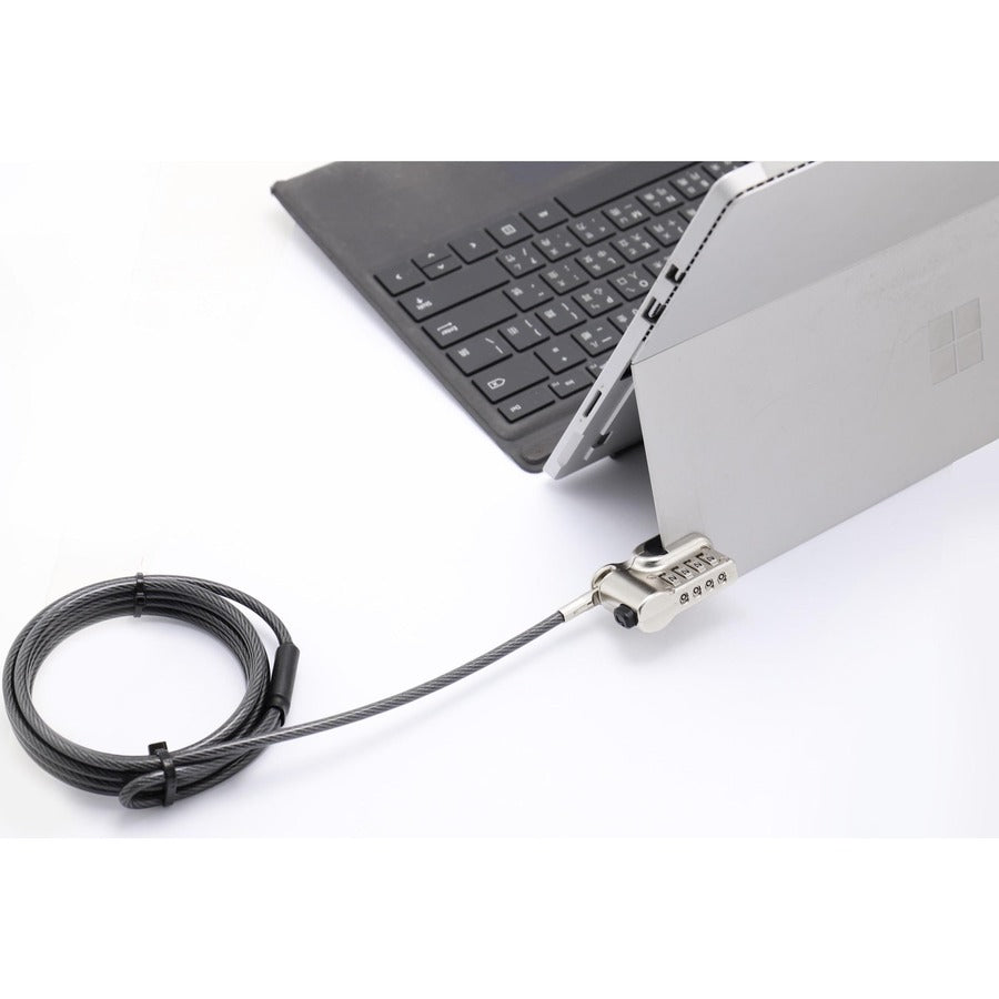 CTA Digital Kickstand Security Grip Cable for Surface Pro and Other Laptop/Tablet Hybrids