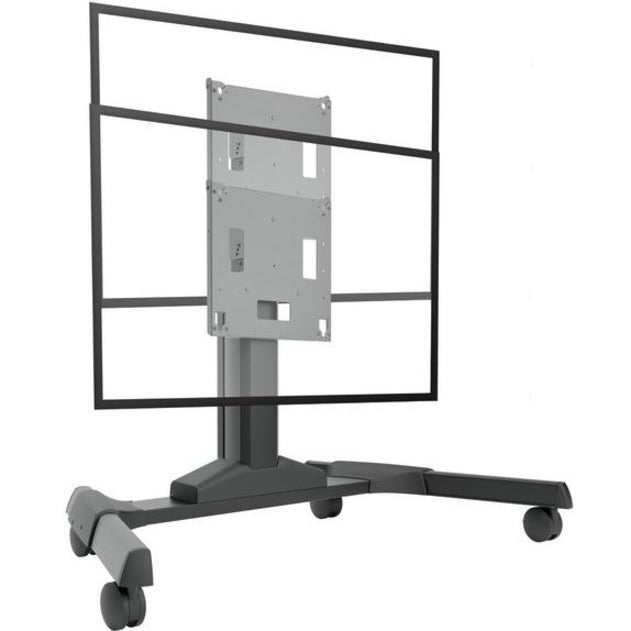 Chief Large Capacity Electric Height-Adjustable Mobile Flat Panel Cart - For Flat Panel Display - Black