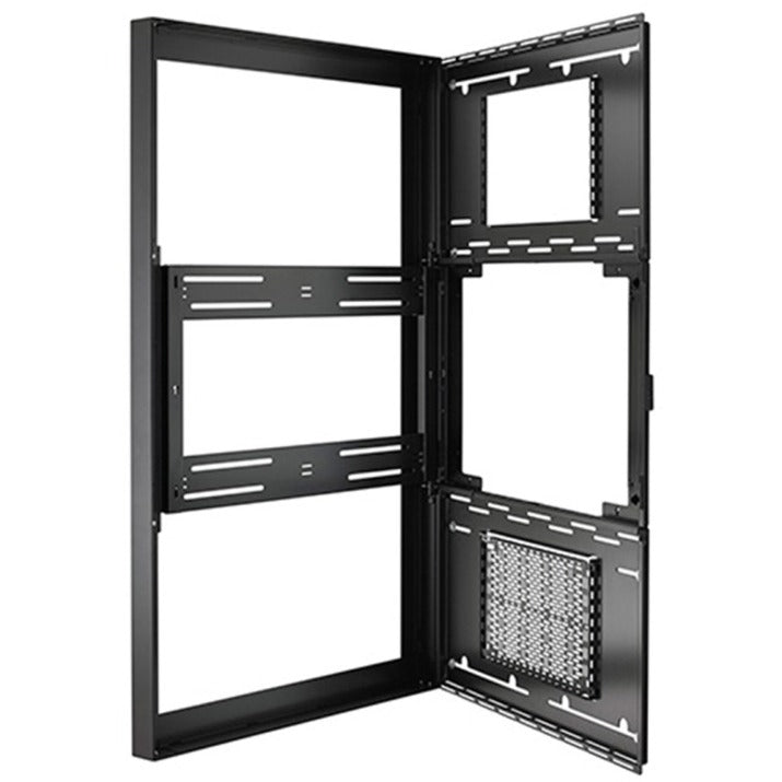 Chief Impact On-Wall Kiosk with Protective Glass - Portrait 47 Inch Black