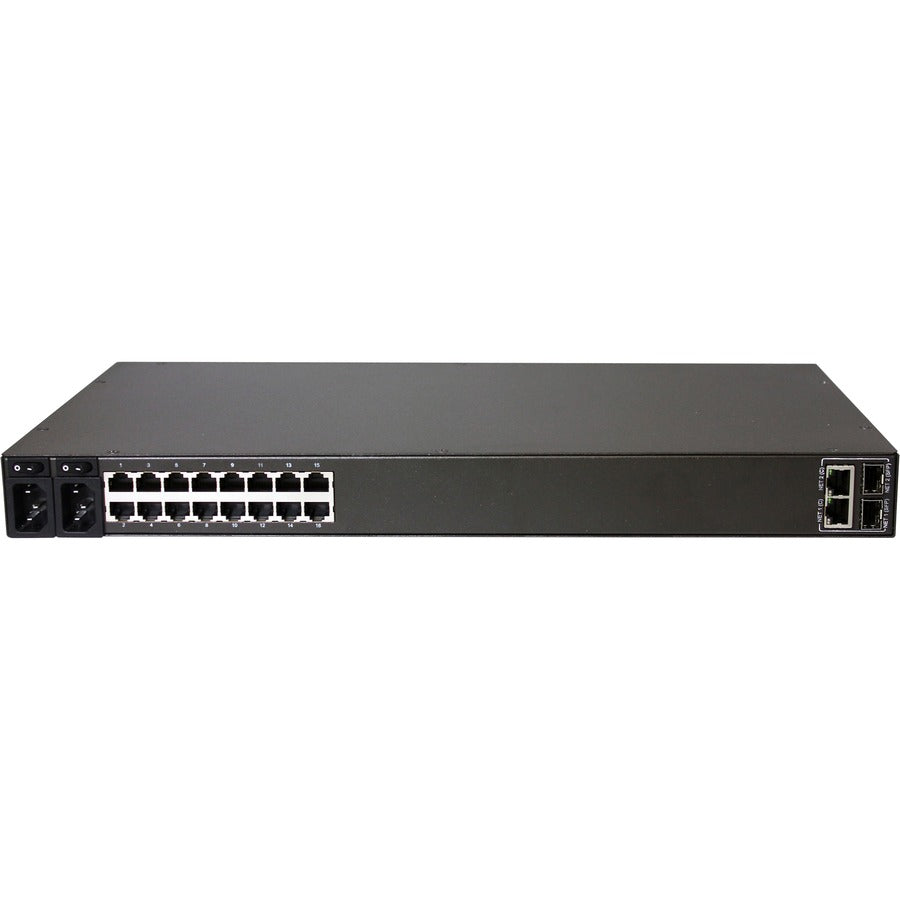 Black Box LES1700 Series Console Server - POTS Modem, Dual 10/100/1000