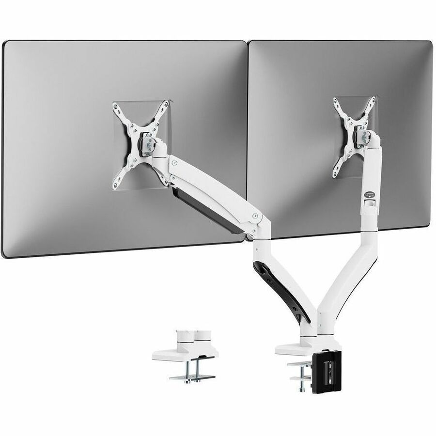 SIIG Dual Monitor Aluminum Heavy Duty Desk Mount with USB and Audio Ports