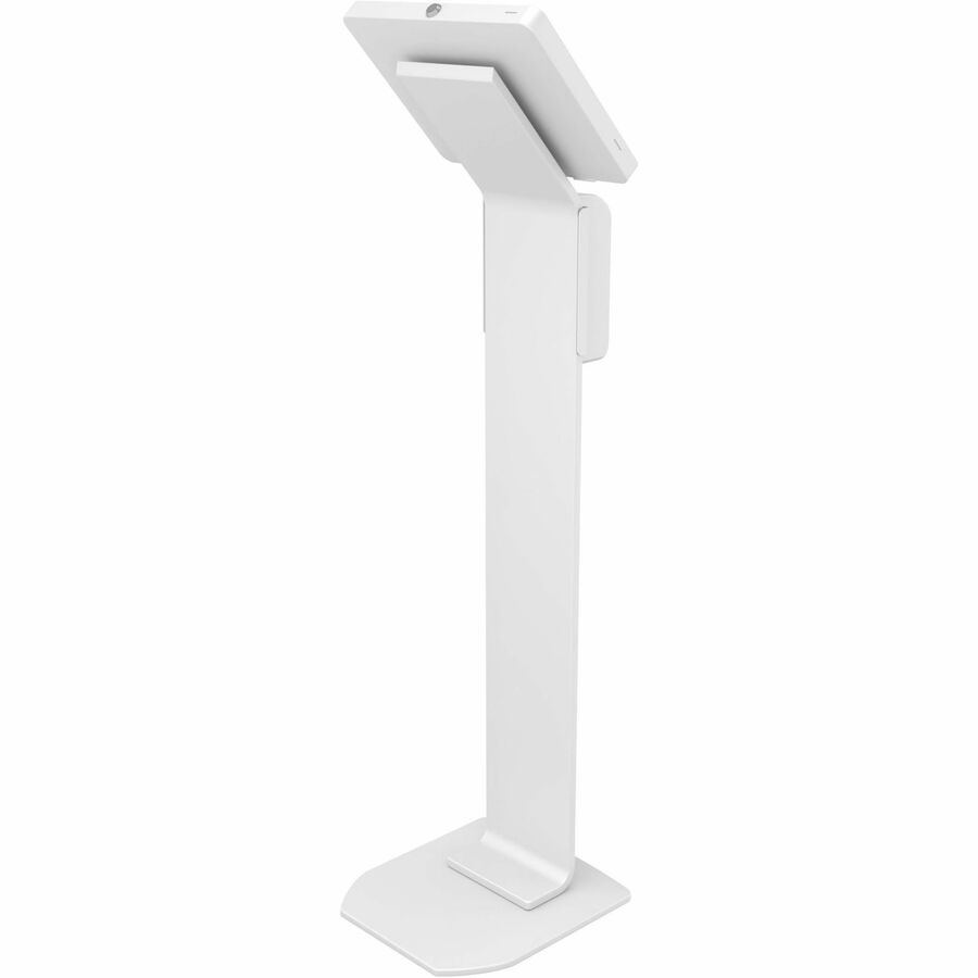 CTA Digital Premium Locking Floor Stand Kiosk with Automatic Soap Dispenser (White)