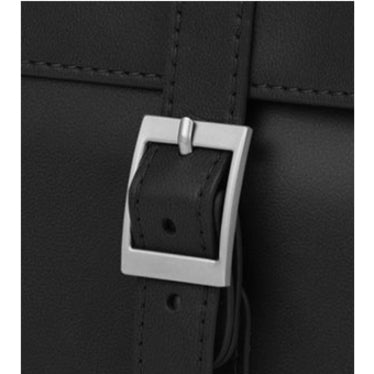 Moshi Treya Convertible Satchel/Backpack - Jet Black, Three-in-one Messenger, Satchel, Briefcase for Laptops up to 13" , Vegan Leather, Removable Clutch, RFID Pocket