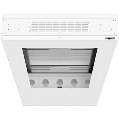 Chief Impact Floor Mounted Back-to-Back Kiosk, Portrait 55" Black