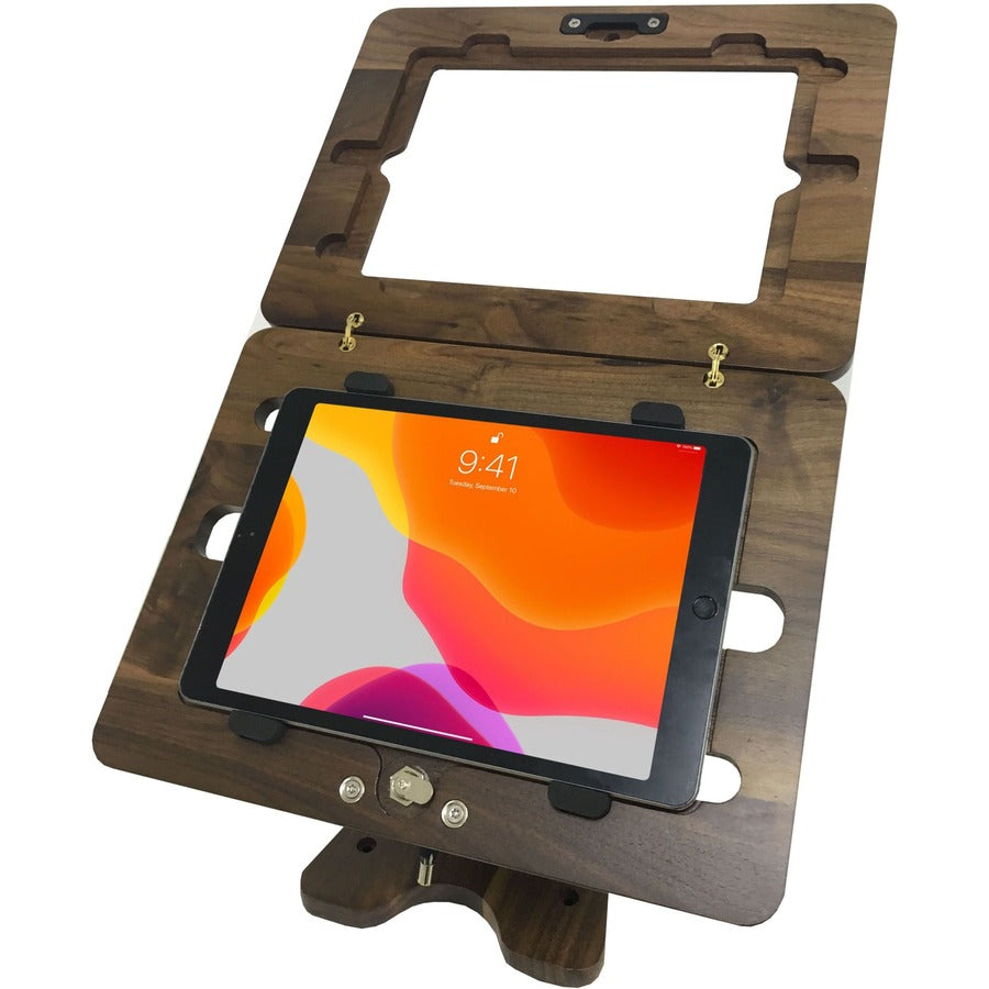 CTA Digital Wooden Security Kiosk Stand for iPad 10.2" 7th/ 8th/ 9th Gen