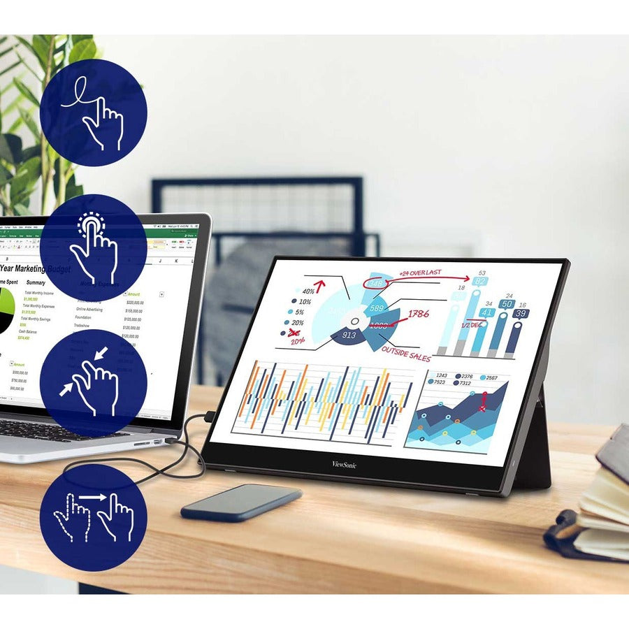 15.6"Prtbl TouchDsply FHD1080p