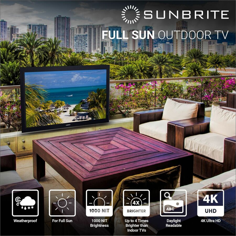 SunBriteTV Pro 2 SB-P2-49-4K 49" Smart LED-LCD TV - 4K UHDTV - High Dynamic Range (HDR) - Powder Coated Aluminum