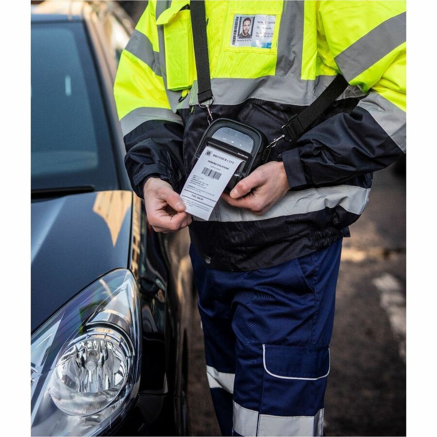 Brother RJ3055WB Mobile, Retail, Warehouse, Logistic Direct Thermal Printer - Monochrome - Handheld - Label/Receipt Print - USB - USB Host - Bluetooth 5.0 - IEEE 802.11a/b/g/n Wireless LAN - Near Field Communication (NFC)