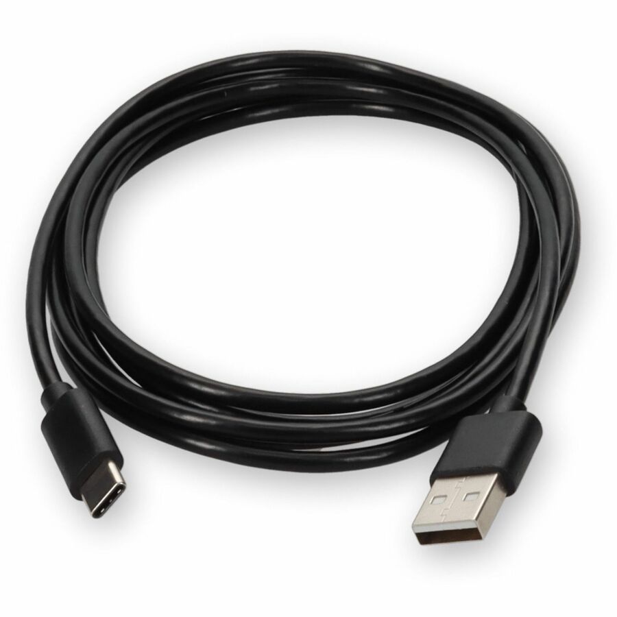 AddOn 2m USB A 2.0 Male to USB C 2.0 Male Black Extension Cable