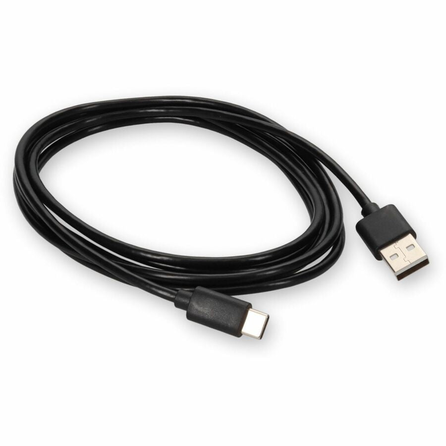 AddOn 2m USB A 2.0 Male to USB C 2.0 Male Black Extension Cable