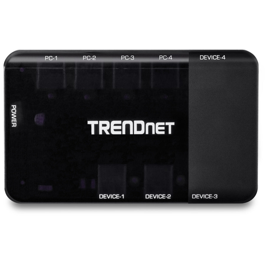 TRENDnet 4 Computer 4-Port USB 3.1 Sharing Switch, TK-U404, 4 x USB 3.1 for Computers, 4 x USB 3.1 for Devices, Flash Drive Sharing, Scanners, Printers, Mouse, Keyboard, Windows & Mac Compatible
