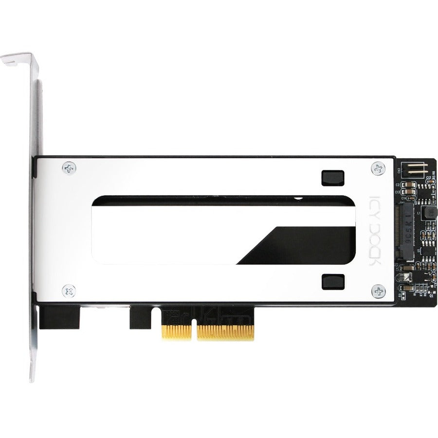 Icy Dock ToughArmor MB840M2P-B Drive Bay Adapter M.2, PCI Express NVMe - PCI Express 3.0 x4 Host Interface - Black, Silver