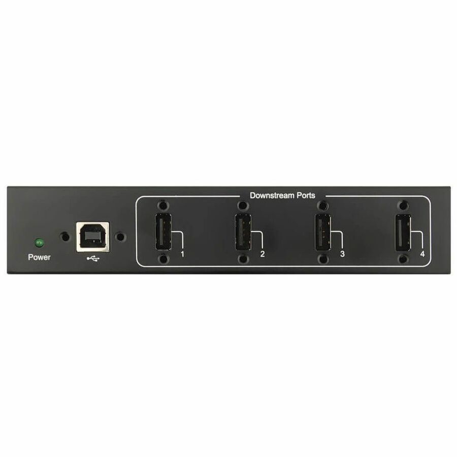 Eaton Tripp Lite Series 4-Port Industrial-Grade USB 2.0 Hub - 15 kV ESD Immunity, Metal Housing, Wall/DIN Mountable