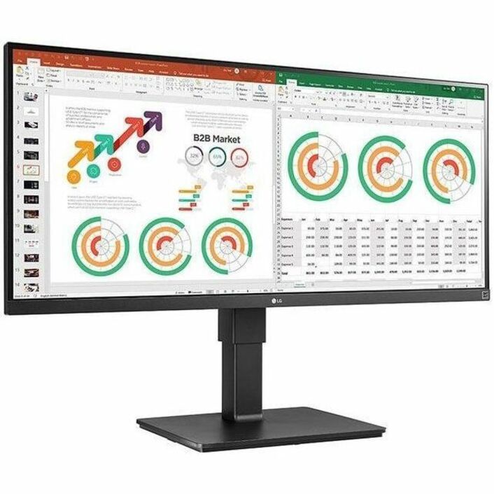 LG Ultrawide 34BN770-B 34" Class UWQHD LCD Monitor - 21:9 - Matte Black