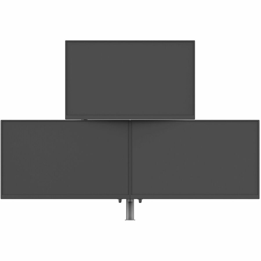 Atdec triple monitor arm "pyramid" desk mount - Flat and Curved up to 32in - VESA 75x75, 100x100