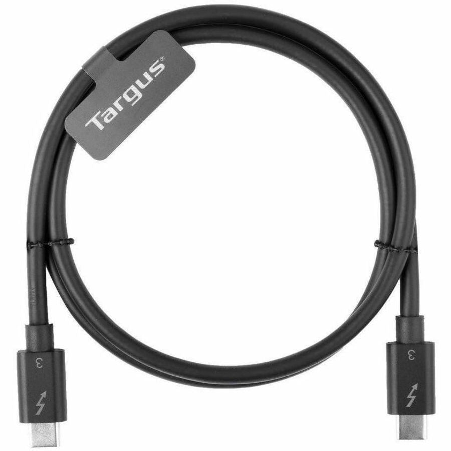 Targus 0.8M USB-C Male to USB-C Male Thunderbolt 3 40Gbps Cable