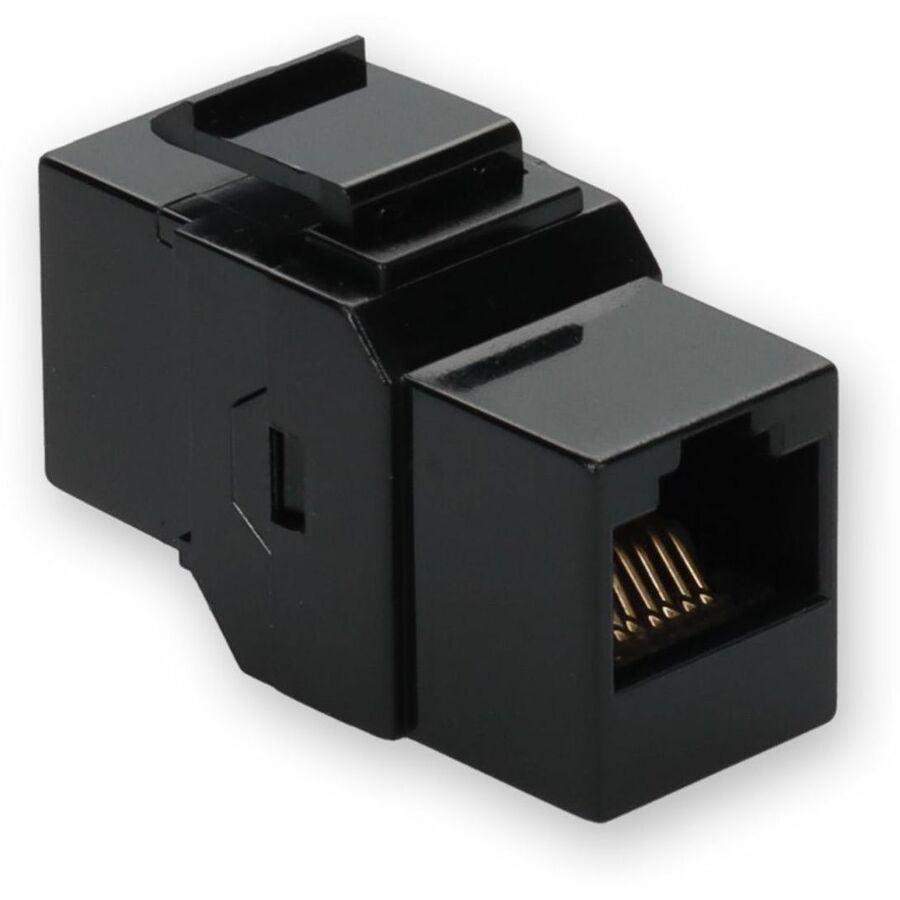 AddOn RJ-45 (Female) to RJ-45 (Female) Black Cat5e UTP Copper Connector