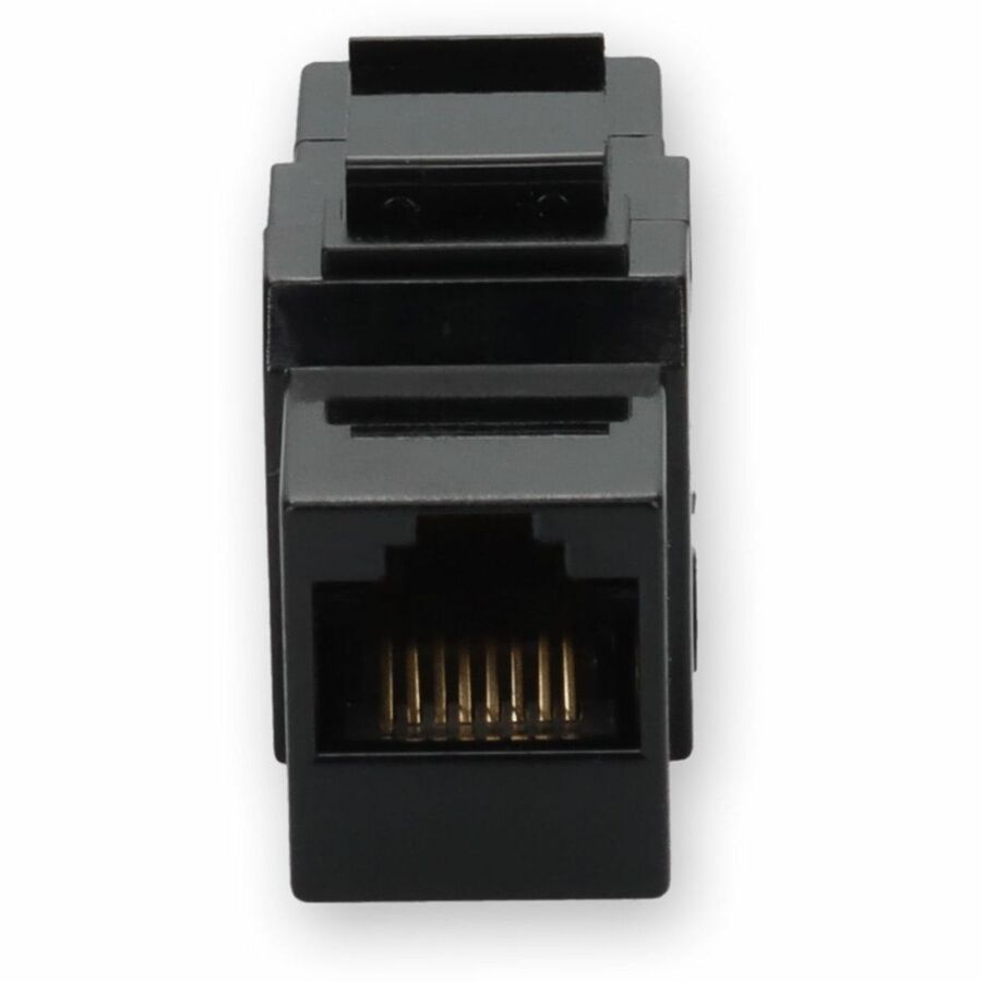 AddOn RJ-45 (Female) to RJ-45 (Female) Black Cat6 UTP Copper Connector