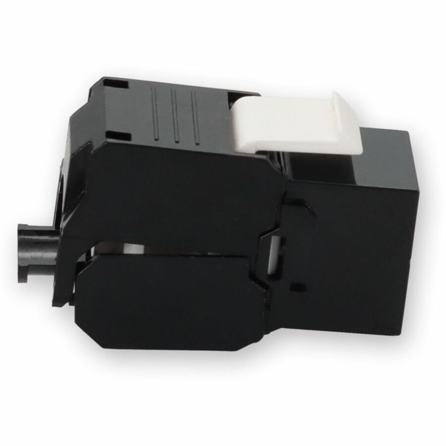 AddOn Non-Terminated to RJ-45 (Female) Black Cat6 UTP Copper Connector 180 Degree