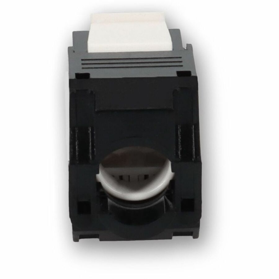 AddOn Non-Terminated to RJ-45 (Female) Black Cat6 UTP Copper Connector 180 Degree