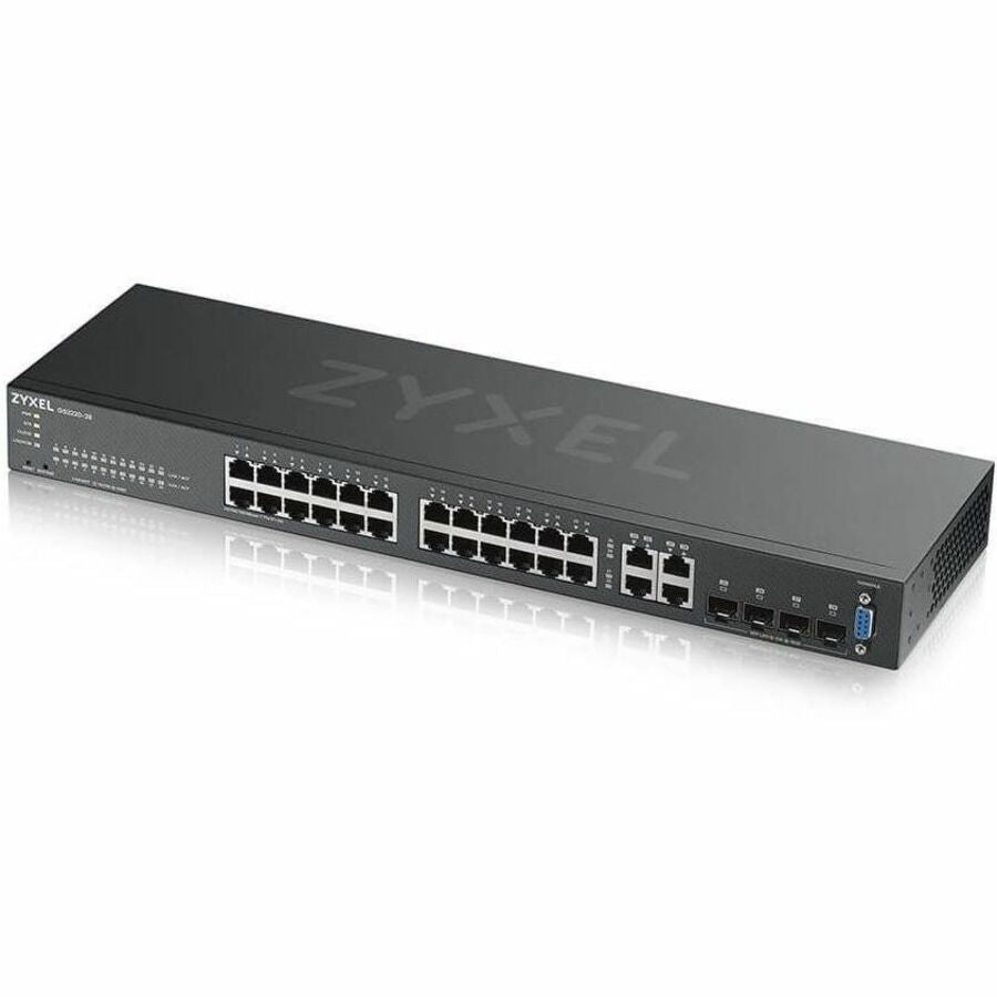 ZYXEL GS2220-28 24-Port Gigabit L2+ Managed and Nebula Pro Cloud Managed Switch with 4 SFP Uplinks