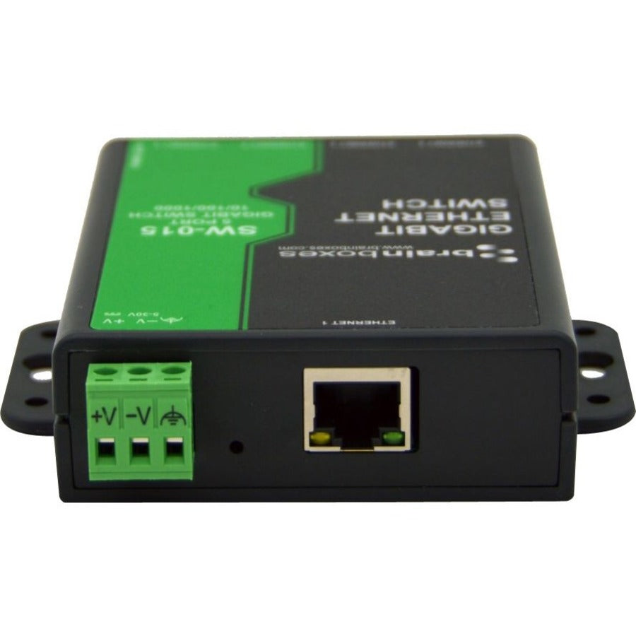 Brainboxes Compact 5 Port Gigabit Ethernet Switch DIN Rail Mountable