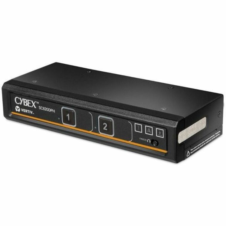 Vertiv Avocent Cybex SC800 Secure Desktop KVM, Single Head Monitor, 2 Port, NIAP V4.0 Certified, TAA Compliant, Common Criteria PP3.0 (SC820DPH-400)
