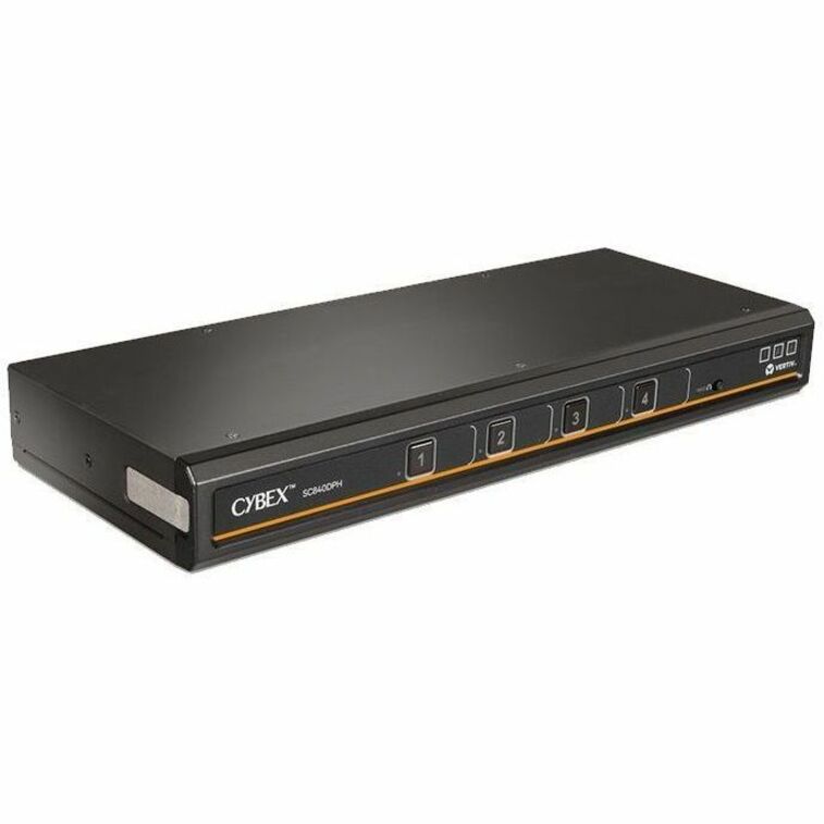 Vertiv Cybex SC800 Secure KVM | Single Head | 4 Port Universal DisplayPort | NIAP version 4.0 Certified (SC840DPH-400)