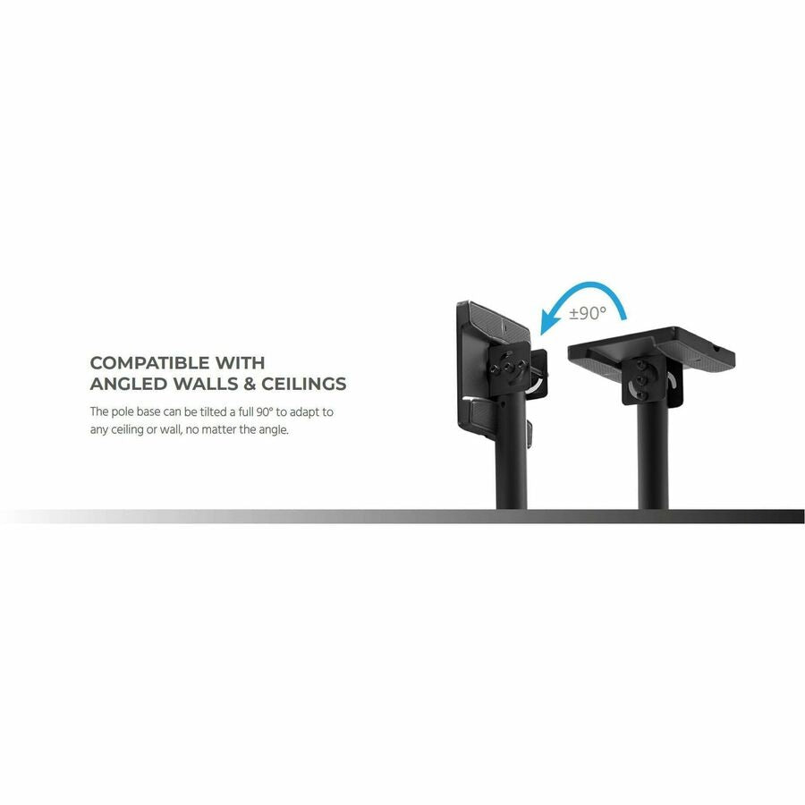 Monoprice Commercial 39664 Ceiling Mount for Menu Board, TV, Display - Black - Landscape/Portrait