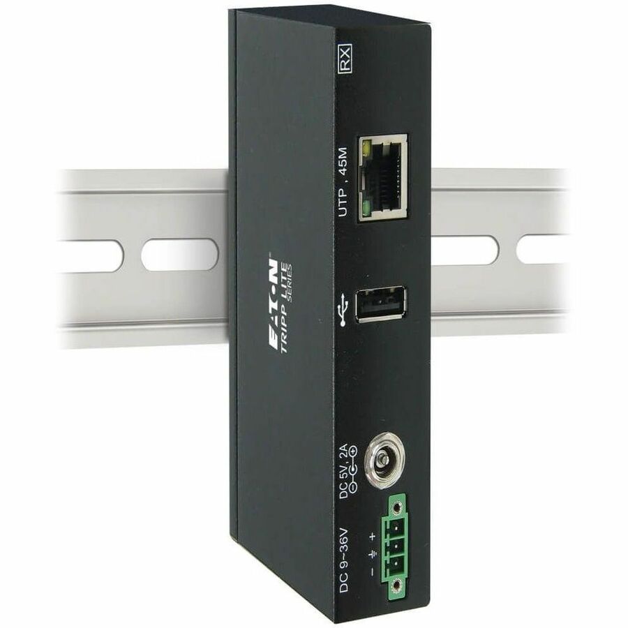 Eaton Tripp Lite Series 1-Port Industrial USB over Cat6 Extender, ESD Protection, PoC - USB 2.0, Mountable, 150 ft. (45.72 m), TAA