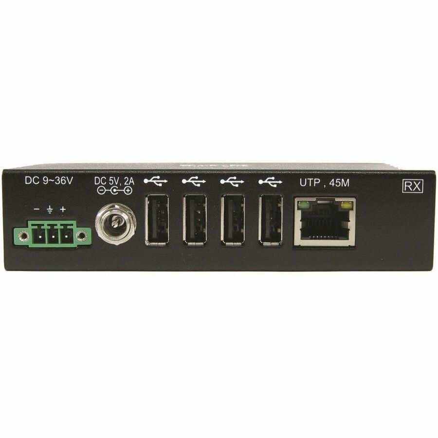 Eaton Tripp Lite Series 4-Port Industrial USB over Cat6 Extender, ESD Protection, PoC - USB 2.0, Mountable, 150 ft. (45.72 m), TAA