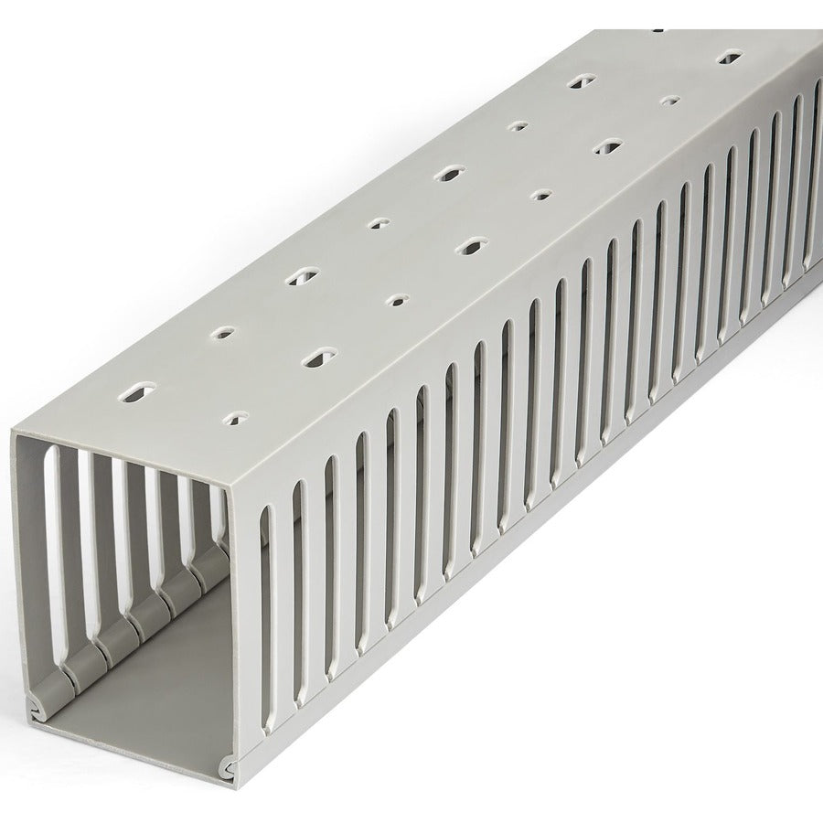 StarTech.com Cable Management Raceway with Cover 3"(75mm)W x 4"(100mm)H, 6.5ft(2m) length, 3/8"(8mm) Slots, Wall Wire Duct, UL Listed