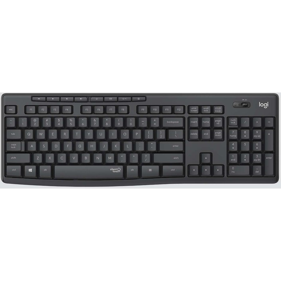 Logitech MK295 Wireless Mouse & Keyboard Combo with SilentTouch Technology, Graphite