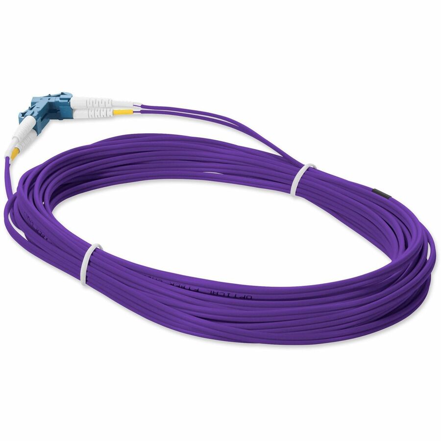 AddOn 5m LC (Male) to LC (Male) Purple OS2 Duplex Fiber OFNR (Riser-Rated) Patch Cable