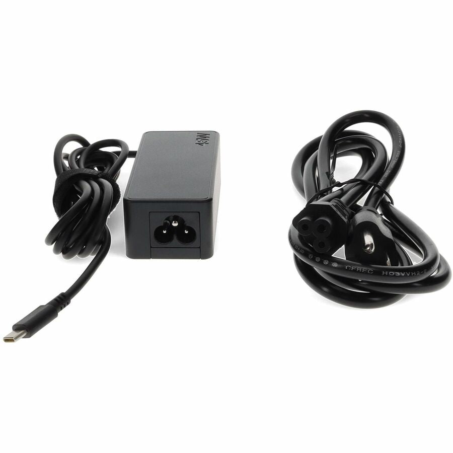 AddOn Lenovo® 4X20E75131 Compatible 45W 19.5V at 2.25A Black USB-C Laptop Power Adapter and Cable
