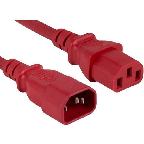 1M C13 TO C14 RED POWER CORD