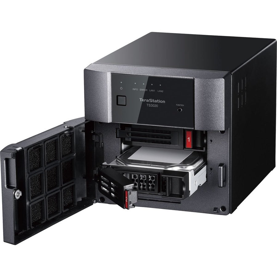BUFFALO TeraStation 3220 2-Bay SMB 8TB (2x4TB) Desktop NAS Storage w/ Hard Drives Included